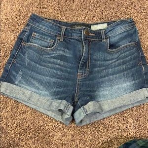 Aeropostale High Rise Jean Shorts
